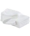 Laura Ashley Harper 6 Piece Napkin Set, 18"w X 18"l In White