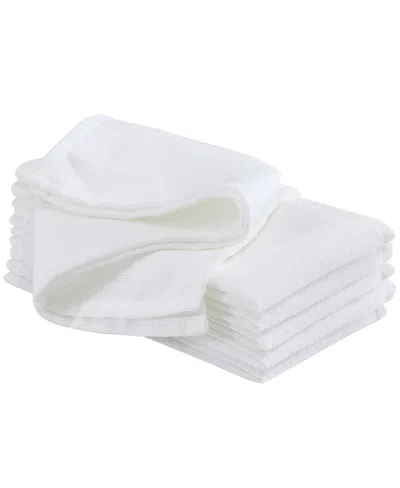 Laura Ashley Harper 6 Piece Napkin Set, 18"w X 18"l In White