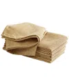 Laura Ashley Harper 18" X 18" Napkin, Set Of 6 In Gold