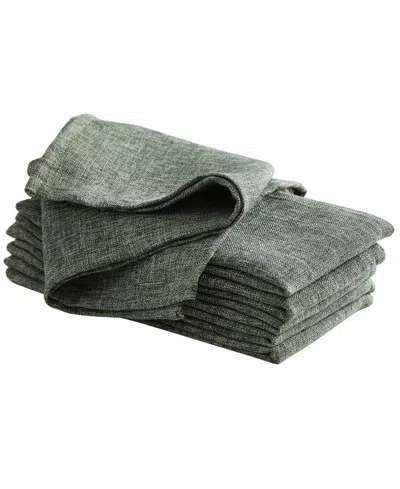 Laura Ashley Harper 18" X 18" Napkin, Set Of 6 In Olive