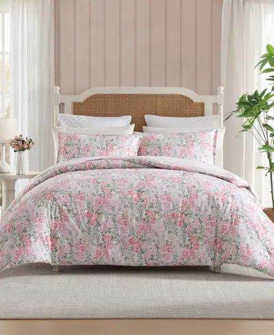 Laura Ashley Heather Garden 2-pc. Comforter Set, Twin In Pink