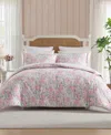 Laura Ashley Heather Garden 3-pc. Comforter Set, King In Pink