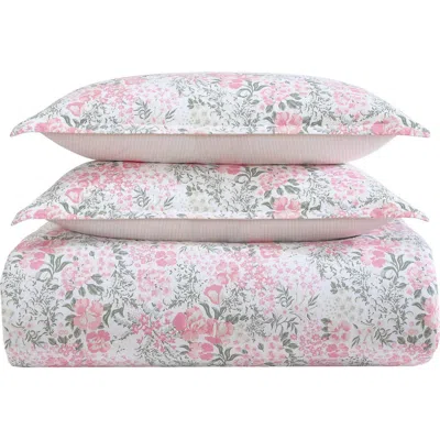 Laura Ashley Heather Garden Comforter Set In Pink