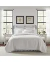 Laura Ashley Heirloom Crochet Of Cotton Reversible Quilt Set In White