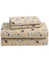 Laura Ashley Holiday Scottie Cotton Flannel Sheet Set