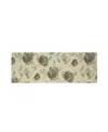 Laura Ashley Hydrangea Wellness Mats, 48" X 17.5" In Gray