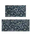 Laura Ashley Imagine Printed Chenille 2-pc. Runner Rug Set In Blue