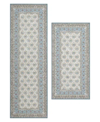 Laura Ashley Imagine Printed Chenille 2-pc. Runner Rug Set In Blue