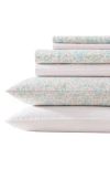 Laura Ashley Jaynie 6-piece Sheet Set In Pastel Blue