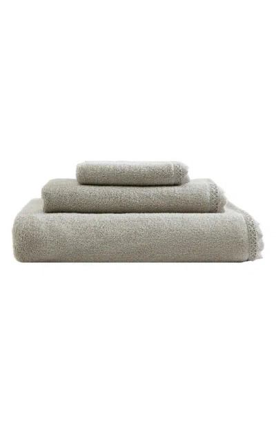 Laura Ashley Juliette 3-piece Towel Set In Gray