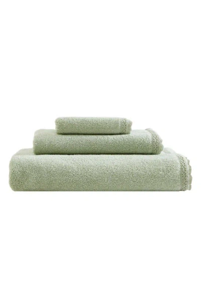 Laura Ashley Juliette 3-piece Towel Set In Green
