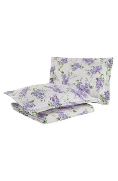 Laura Ashley Keighley Quilt Set In Purple