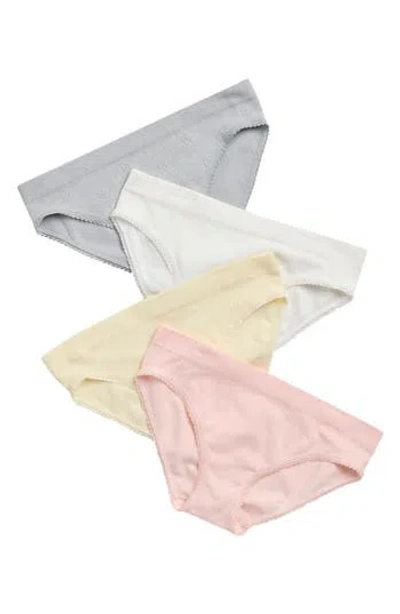 Laura Ashley Kids' 4-pack Seamless Assorted Bikinis In Multi