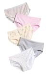 Laura Ashley Kids' 5-pack Assorted Briefs In Multi