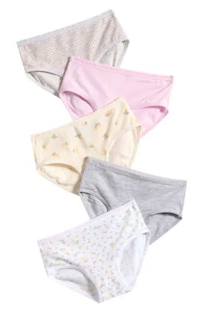 Laura Ashley Kids' 5-pack Assorted Briefs In Multi