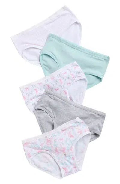 Laura Ashley Kids' Assorted 5-pack Bikini Briefs In Multi
