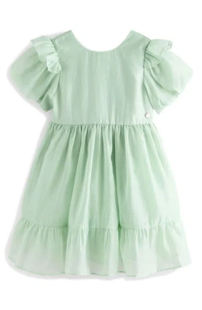 Laura Ashley Kids' Bow Back Party Dress In Green