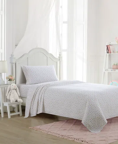 Laura Ashley Kids Microfiber 3 Piece Sheet Set, Twin Xl In Mae