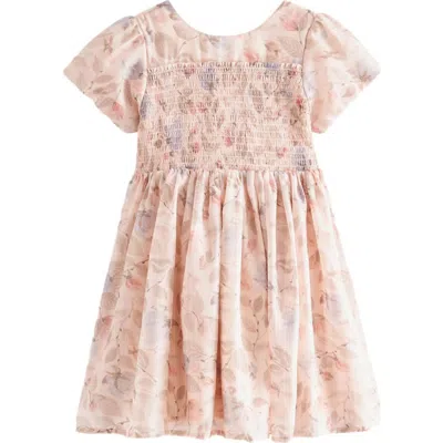 Laura Ashley Kids' Prom Peony Organza Party Dress In Cream