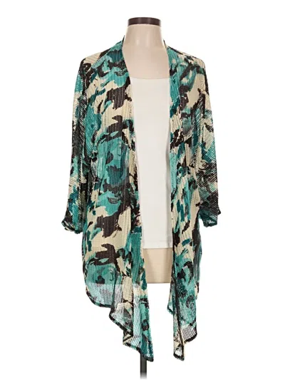 Pre-owned Laura Ashley Kimono In Teal