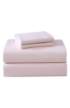 Laura Ashley La Solid Sheet Set In Bright Blush