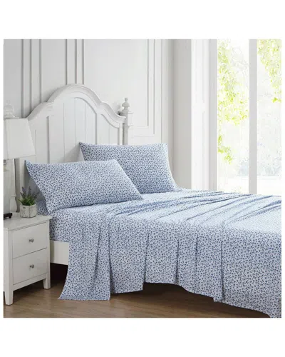 LAURA ASHLEY LAURA ASHLEY LAVANGE VINE COTTON SHEET SET