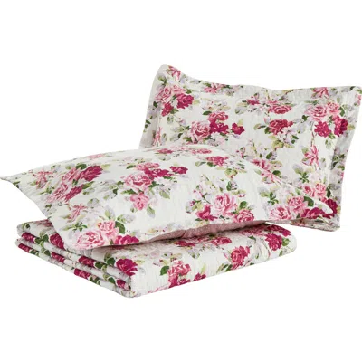 Laura Ashley Lidia Quilt & Sham Set In Multi Pink