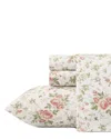Laura Ashley Lilian Cotton Sheet Set In Pink