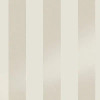 Laura Ashley Lille Pearlescent Stripe Wallpaper In Linen