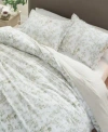 Laura Ashley Lindy Cotton Reversible Duvet Cover Sets In Green