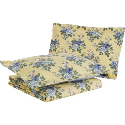 Laura Ashley Linley Quilt & Sham Set In Yellow