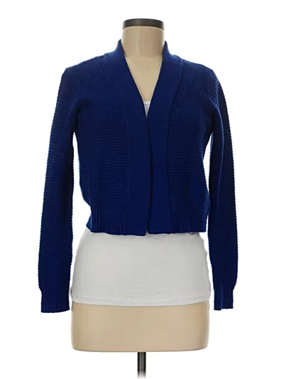 Pre-owned Laura Ashley Long Sleeve Blouse In Blue