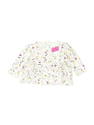 Pre-owned Laura Ashley Babies' Long Sleeve Blouse In White