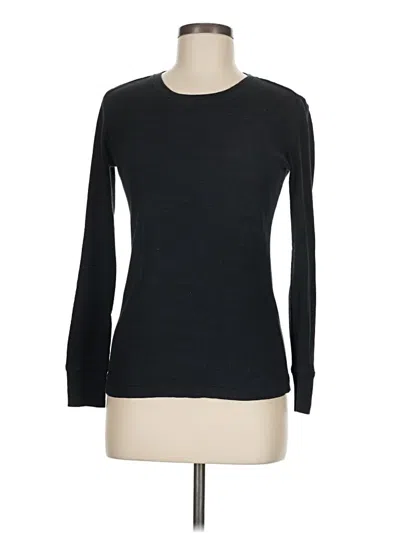 Pre-owned Laura Ashley Long Sleeve T-shirt In Black