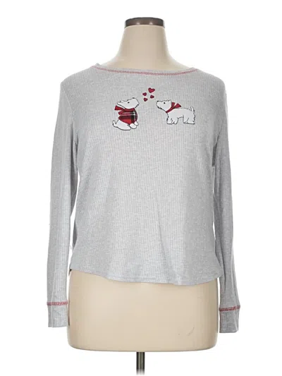 Pre-owned Laura Ashley Long Sleeve T-shirt In Silver