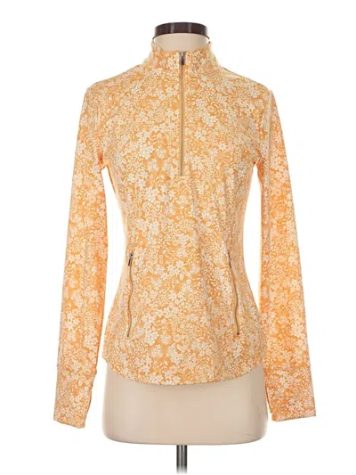 Pre-owned Laura Ashley Long Sleeve Turtleneck In Orange