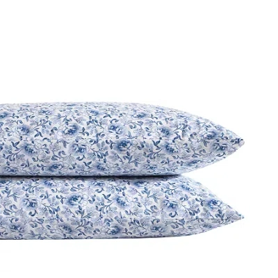 Laura Ashley Lorelei 300tc Pillowcase In Blue