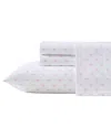 Laura Ashley Lovely Bows Ultra Soft Microfiber Sheet Set