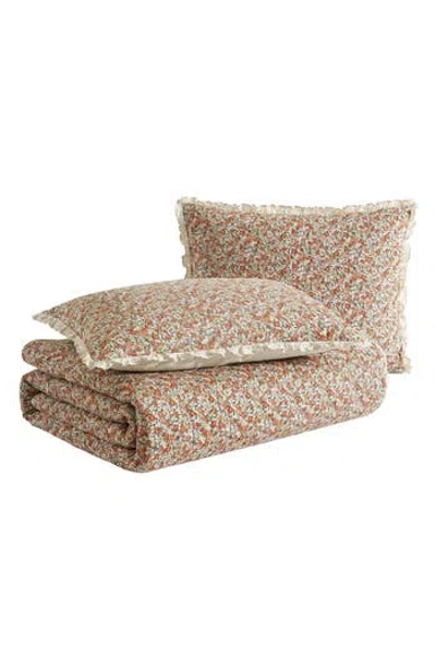 Laura Ashley Loveston Quilt & Sham Set In Terracotta
