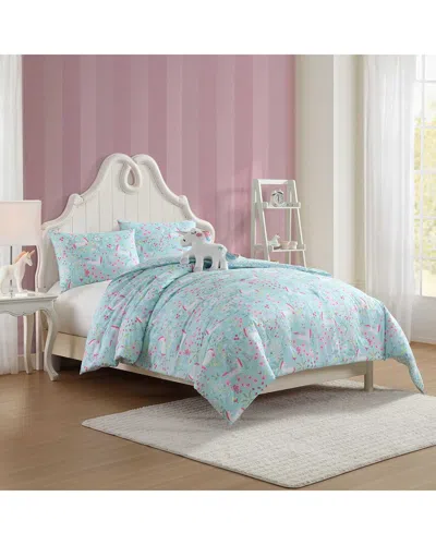 Laura Ashley Magical Unicorns Comforter Set In Blue