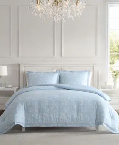Laura Ashley Magnolia Grove Comforter Sets In Blue