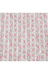 Laura Ashley Marta Floral Stripe 3-piece Twin Quilt & Sham Set In Pastel Pink