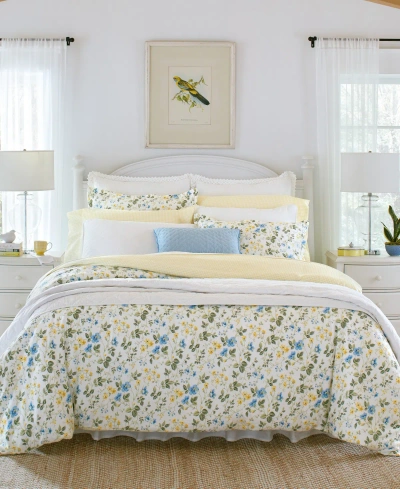 LAURA ASHLEY MEADOW FLORAL 2-PC. DUVET COVER SET, TWIN