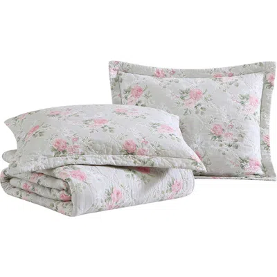 Laura Ashley Melany Quilt & Sham Set In White