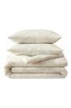 Laura Ashley Meredith Cotton Flannel Comforter & Sham Set In Neutral