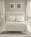 Laura Ashley Meredith Printed Flannel Comforter Set In Neutral