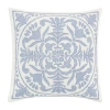 Laura Ashley Mila 18x18 Square Throw Pillow In Blue