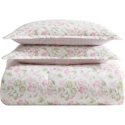 Laura Ashley Morning Gloria 3-piece Comforter & Sham Set In White