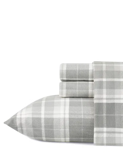 Laura Ashley Mulholland Plaid Flannel Sheet Set In Green