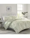 LAURA ASHLEY LAURA ASHLEY NATALIE 100% COTTON DUVET COVER BONUS SET